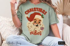 Faux Yarn Retro Santa Christmas PNG Product Image 9