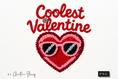 Retro Coolest Valentine PNG Faux Latch Hook Product Image 4