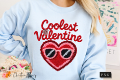 Retro Coolest Valentine PNG Faux Latch Hook Product Image 8