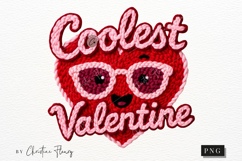 Retro Coolest Valentine PNG Faux Latch Hook Product Image 5