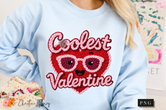 Retro Coolest Valentine PNG Faux Latch Hook Product Image 9