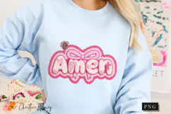 Faux Yarn Christian Easter Amen PNG | Easter Png Product Image 9