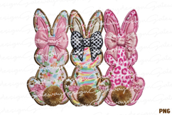 Latch Hook Coquette Easter Bunny PNG - Coquette Easter Bunny Product Image 1