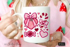 Girly Valentine Faux Latch Hook PNG Product Image 2