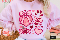 Girly Valentine Faux Latch Hook PNG Product Image 10