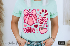 Girly Valentine Faux Latch Hook PNG Product Image 9