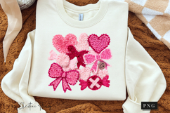 Girly Valentine Faux Latch Hook PNG Product Image 3