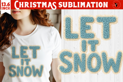 Latch hook yarn Christmas Sublimation | Cozy Christmas png Product Image 1