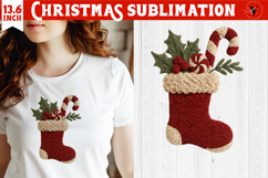 Latch hook yarn Christmas Sublimation | Cozy Christmas png Product Image 1