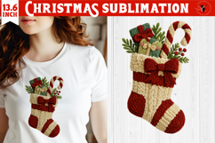 Latch hook yarn Christmas Sublimation | Cozy Christmas png Product Image 1