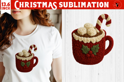 Latch hook yarn Christmas Sublimation | Cozy Christmas png Product Image 1