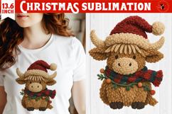 Latch hook yarn Christmas Sublimation | Cozy Christmas png Product Image 1