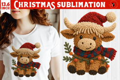 Latch hook yarn Christmas Sublimation | Cozy Christmas png Product Image 1