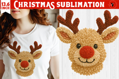 Latch hook yarn Christmas Sublimation | Cozy Christmas png Product Image 1