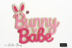 Faux Yarn Bunny Babe PNG | Easter Png Product Image 5