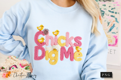 Faux Latch Hook Chicks Dig Me PNG | Easter Png Product Image 9