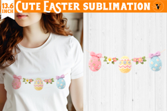 Latch hook yarn Easter Sublimation | Cute Easter Eggs Product Image 1