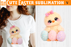 Latch hook yarn Easter Sublimation | Cute Easter animal Product Image 1