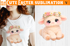Latch hook yarn Easter Sublimation | Cute Easter animal Product Image 1