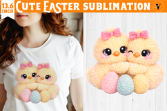 Latch hook yarn Easter Sublimation | Cute Easter animal Product Image 1