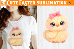Latch hook yarn Easter Sublimation | Cute Easter animal Product Image 1
