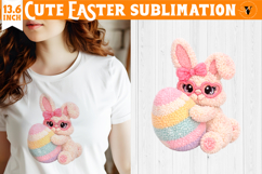 Latch hook yarn Easter Sublimation | Cute Easter animal Product Image 1