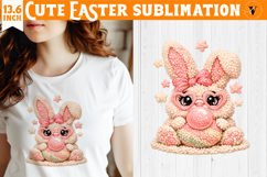 Latch hook yarn Easter Sublimation | Cute Easter animal Product Image 1