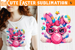 Latch hook yarn Easter Sublimation | Cute Easter animal Product Image 1