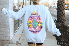 Faux Latch Hook Easter Egg PNG | Easter Png Product Image 6