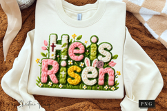 Latch Hook He Is Risen PNG | Easter Png Product Image 3