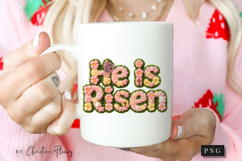 Latch Hook He Is Risen PNG | Easter Png Product Image 2