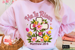 Latch Hook He Is Risen PNG | Easter Png Product Image 11