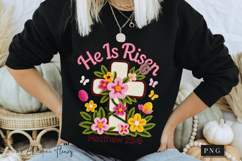 Latch Hook He Is Risen PNG | Easter Png Product Image 7