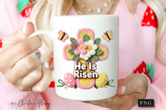 Latch Hook He Is Risen PNG | Easter Png Product Image 2