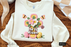 Latch Hook He Is Risen PNG | Easter Png Product Image 3