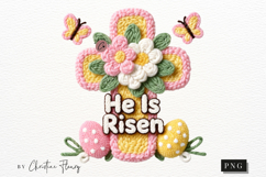 Latch Hook He Is Risen PNG | Easter Png Product Image 5