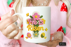 Latch Hook He Is Risen PNG | Easter Png Product Image 2