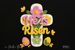 Latch Hook He Is Risen PNG | Easter Png Product Image 4