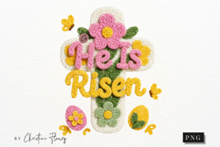 Latch Hook He Is Risen PNG | Easter Png Product Image 5