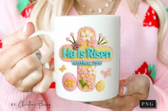 Latch Hook He Is Risen PNG | Easter Png Product Image 2