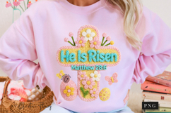 Latch Hook He Is Risen PNG | Easter Png Product Image 11