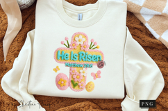 Latch Hook He Is Risen PNG | Easter Png Product Image 3