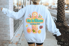 Latch Hook He Is Risen PNG | Easter Png Product Image 6