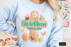 Latch Hook He Is Risen PNG | Easter Png Product Image 9