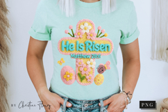 Latch Hook He Is Risen PNG | Easter Png Product Image 10