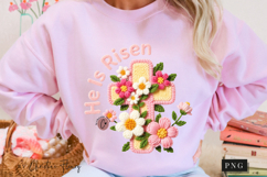 Latch Hook He Is Risen PNG | Easter Png Product Image 11