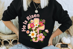 Latch Hook He Is Risen PNG | Easter Png Product Image 7