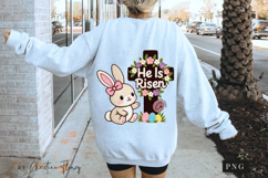 Latch Hook He Is Risen PNG | Easter Png Product Image 5