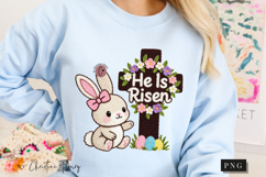 Latch Hook He Is Risen PNG | Easter Png Product Image 7