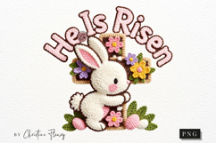 Latch Hook He Is Risen PNG | Easter Png Product Image 5